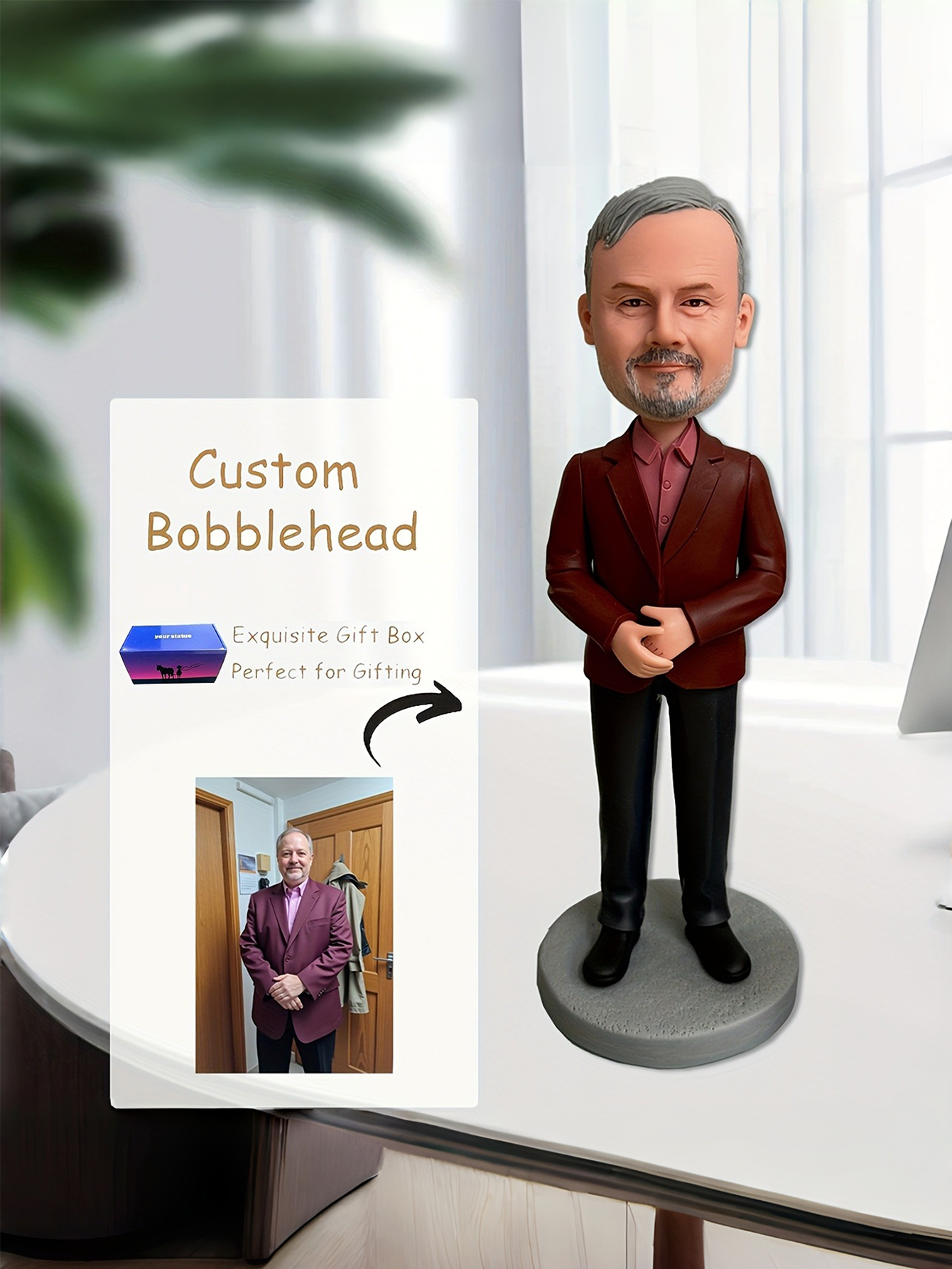 Custom Cartoon Character Bobblehead Dolls Handcrafted Clay Bobblehead Dolls